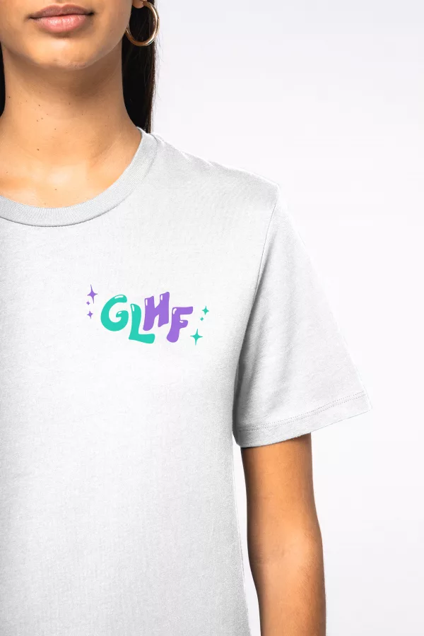 T-shirt brodé GLHF - blanc